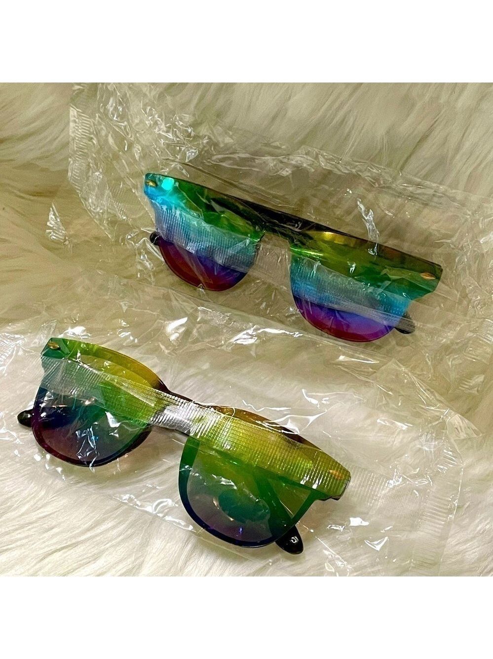 Rainbow Tinted Sunglasses Set of 2 Unisex Pride New